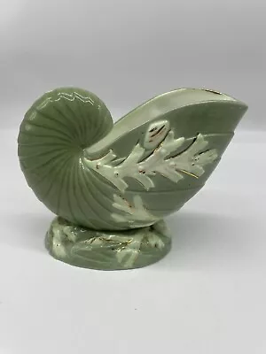 Buy Antique Royal Crown Derby  Porcelain Nautilus  Green Seaweed C1880 Spoon Warmer • 19.99£