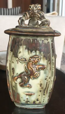 Buy Royal Copenhagen Danish Stoneware: Bode Willumsen Covered Jar Vase, Sung Glaze • 265.02£
