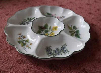 Buy Royal Worcester Herbs Serving & Dips Dish Six Section Bowl Tray • 10£