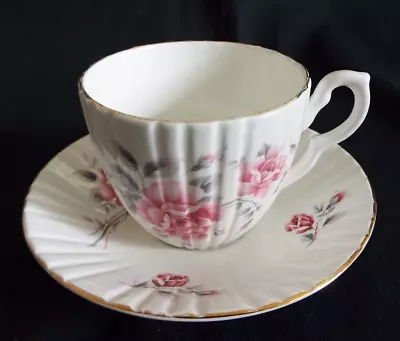 Buy Royal Sutherland H & M Pink Roses Cup & Saucer • 4.95£