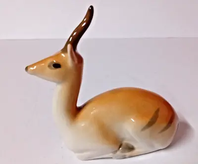 Buy USSR Lomonosov Porcelain Antelope 4.5 Inches Long. • 10£