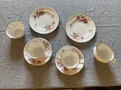 Buy Royal Crown Derby Posies Tea Set For Two With Milk Jug And Sugar Bowl • 35£