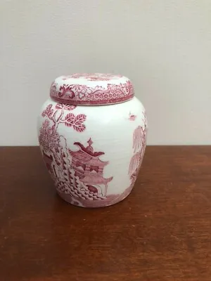 Buy Vintage Willow Pattern Ceramic Jar By Mason's Patent Ironstone China England  • 25£
