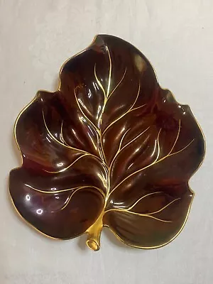 Buy Vintage Carlton Ware 'rouge Royale' Large Leaf Dish In Stunning Condition • 15£