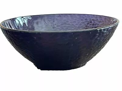 Buy Bormioli Rocco Palatina Amethyst Purple Hammered Glass 10  Serving Bowl • 38.51£