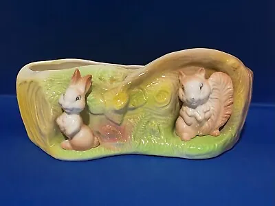 Buy Stunning Withersea Pottery Eastgate Squirrel Rabbit Tree Log Forest Cute Vase • 17.60£