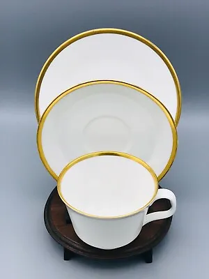 Buy Minton Bone China England Horizon Pattern H5252 3 Piece Set Cup, Saucer & Plate • 12.95£