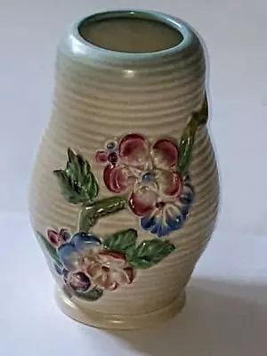 Buy Clarice Cliff My Garden Ribbed Floral Vase Shape No.899, Newport Pottery!! • 64.99£