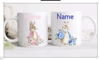 Buy Personalised Childrens Peter Rabbit Flopsy Easter Mugs Beatrix Potter • 9.99£