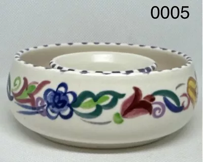 Buy Poole Pottery Ring Posy Vase, Traditional Ware 1950s Flowing Flowers Pattern • 23.45£