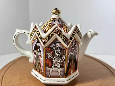 Buy Vtg James Sadler China Teapot King Henry VIII & His 6 Wives England Collectible • 30.28£