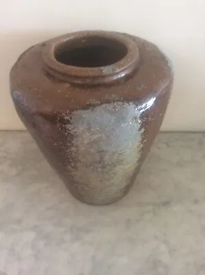 Buy Antique Salt Glaze Stoneware Pottery Rustic Crock Vase Jar C1810 C19th Georgian • 245£