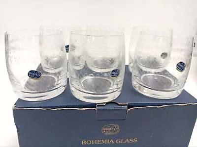 Buy Bohemia Glass Czech Republic 6 Tumblers 290ml Boxed  Marion  • 9.99£