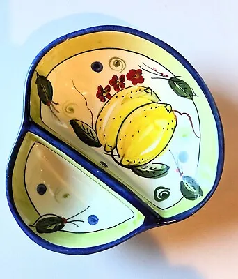 Buy Beautiful Handpainted Ceramic Olive Dish From Portugal • 7.99£