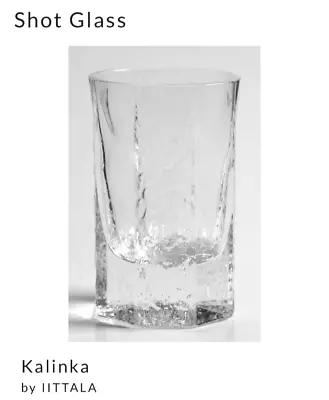 Buy EXCELLENT CONDITION Set Of 3 Iittala Finland Kalinka Textured Shot Glasses • 38.42£