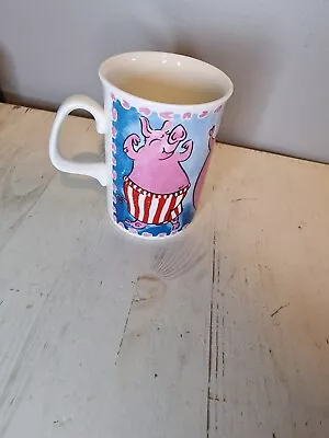 Buy Arthur Wood White Pink Pig  Mug Cup Ceramic Made In England • 1.28£