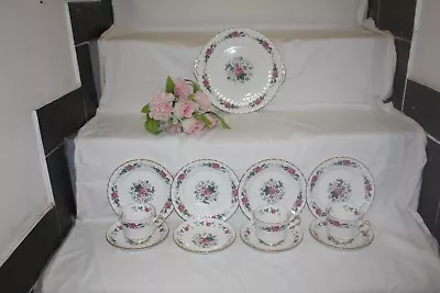 Buy 10357m Beautiful Vintage Royal Stafford Tea Set Pink Roses  Excellent • 15£