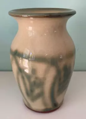 Buy Vintage Bishops Nympton Green Glazed Vase NP North Devon Studio Pottery • 6£