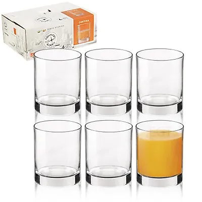 Buy Bormioli Rocco Cortina 255ml Large Short Dinner Tumbler Drinking Glasses Bar Set • 11.99£