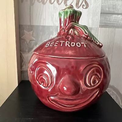 Buy Sylvac Vintage Beetroot Funny Face Lidded Pot • 10£