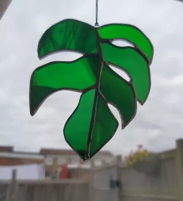 Buy Leaf Stained Glass Hanging Suncatcher  • 24£