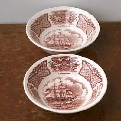 Buy Vintage (1980's) Alfred Meakin (Fair Winds Design) Fine Bone China Small Bowls X • 4.99£