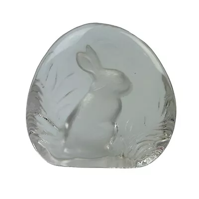 Buy Vintage Crystal Zojecar Molded Glass Bunny Paperweight Decor Made In Yugosalvia • 15.99£