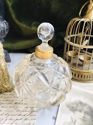 Buy Vintage Cut Glass Apothercary Perfume Bottle • 12£