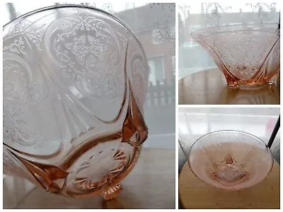 Buy  Pink Large Depression Glass Bowl 1934 • 24£