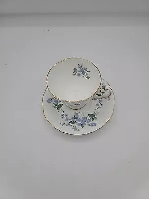 Buy Adderley Fine Bone China Tea Cup Blue Floral  Forget Me Not  • 18.08£