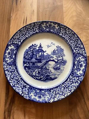 Buy Olde Alton Ware 'Willow Pattern' Dinner Plate, Blue And White England • 6£