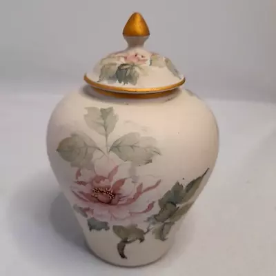 Buy Vintage Porcelanas Portugal Vase/Urn With Lid & Floral Decoration - 5  Tall • 6.99£