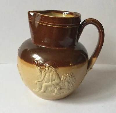 Buy Victorian Doulton Lambeth Salt Glazed Stoneware 11cm Jug Ale Drinkers • 15£