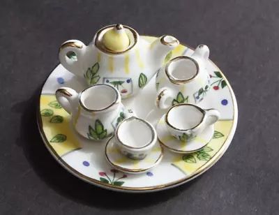 Buy Miniature Vintage China Tea Set Dolls House Pretty • 12£