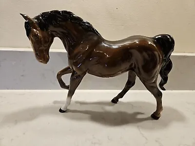 Buy Stunning Royal Doulton Brown Gloss Prancing Horse Figurine • 19.99£
