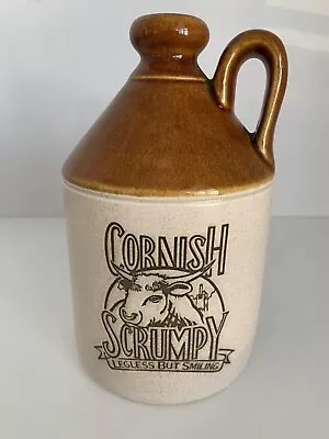 Buy Cornish Scrumpy Cider Large Ceramic Jug “Legless But Smiling” ~ Mancave Pubshed • 12.50£