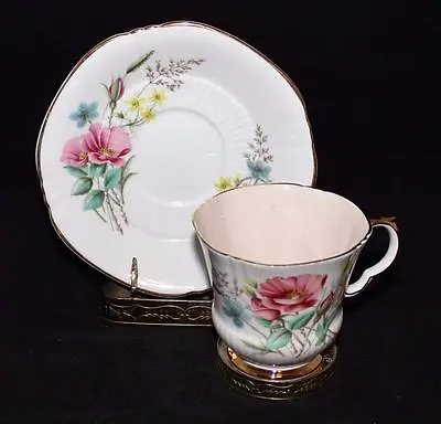 Buy Royal Adderley, Fine Bone China England,  H1553 Pink Flower, Cup & Saucer Set • 12.84£