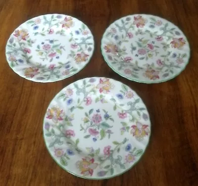 Buy 3 X Minton Haddon Hall Bone China Tea Plates 6 Inch (16cm) B1451 • 11.99£
