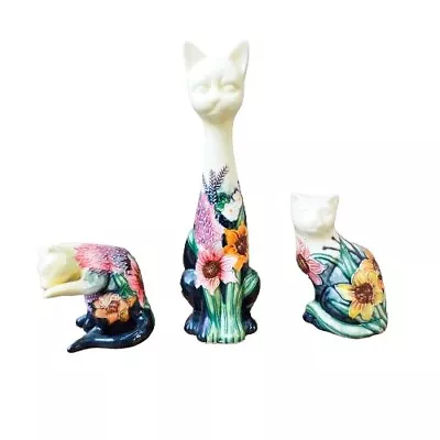 Buy Old Tupton Ware Cat Figurines Summer Bouquet Bundle • 85£