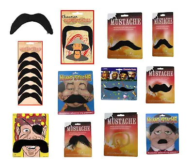 Buy Fancy Dress Moustache Facial Hair Photo Booth Party Self Adhesive Stick On China • 2.99£
