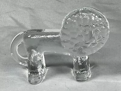 Buy Vintage MCM  Kosta Boda Crystal Lion Zoo Series Scandinavian Handblown • 15.56£