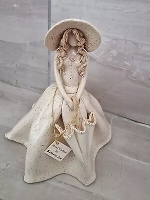 Buy Barbara Lea Earthenware Pottery Bride Bridesmaid Signed Figurine Ornament NEW  • 9.99£