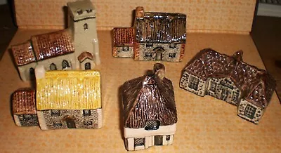 Buy Tey Pottery X 5 Miniature Ceramic Houses - Britain In Miniature • 14.95£