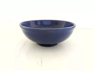 Buy Vintage Stoneware Bowl Cornflower Colbalt  Blue Yellow Ware 7  1930's Excellent  • 24.96£