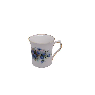 Buy Queens Fine Bone China Blue Flowers Coffee Tea Mug Cup Made In England • 12.29£