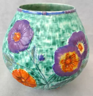 Buy Vintage Art Deco Crown Devon Fieldings Mattita Vase Flower Floral (Mar) • 9.99£