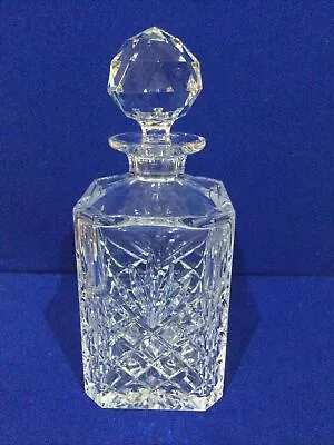 Buy Crystal Glass Hand Cut Square Spirit Decanter • 24.95£