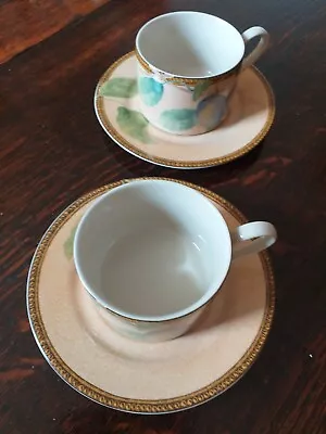 Buy BHS / British Home Stores Queensbury Fruits Tea Cup And Saucer X 2 • 8.95£