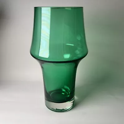 Buy Vintage Riihimaki Finland Green Vase • 46£