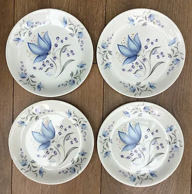 Buy Vintage Poole Pottery Harebell Pattern Side Tea Dessert Plate Blue Floral 18cm • 15£